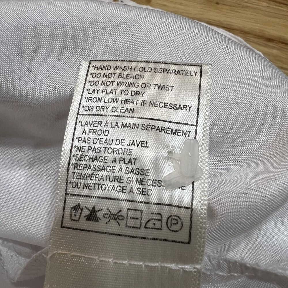 BB Dakota Sandra Dress White Lace Embroidery Mini Crochet Sz S - Picture 10 of 14